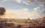 Panini, Giovanni Paolo View of Rome from Mt. Mario, In the Southeast oil on canvas